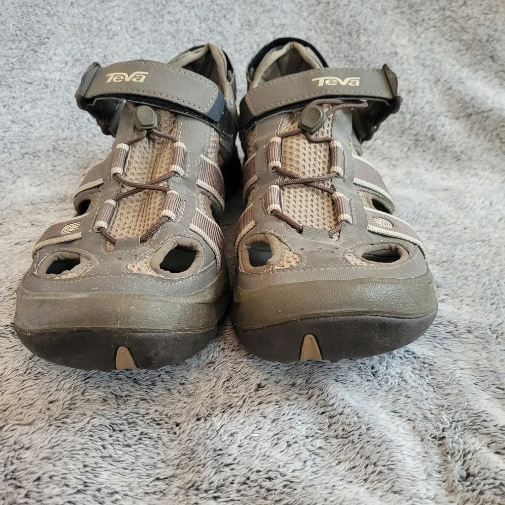Teva Omnium Mens Hiking Sandals 11 Gray Sport Water Shoes Active Gorpcore 21460